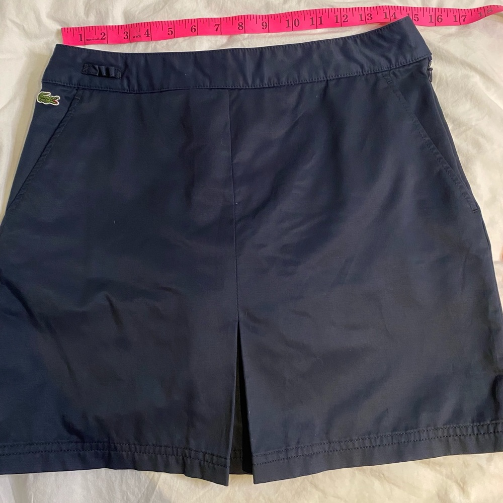 Lacoste skirt with built in shorts size 36 navy